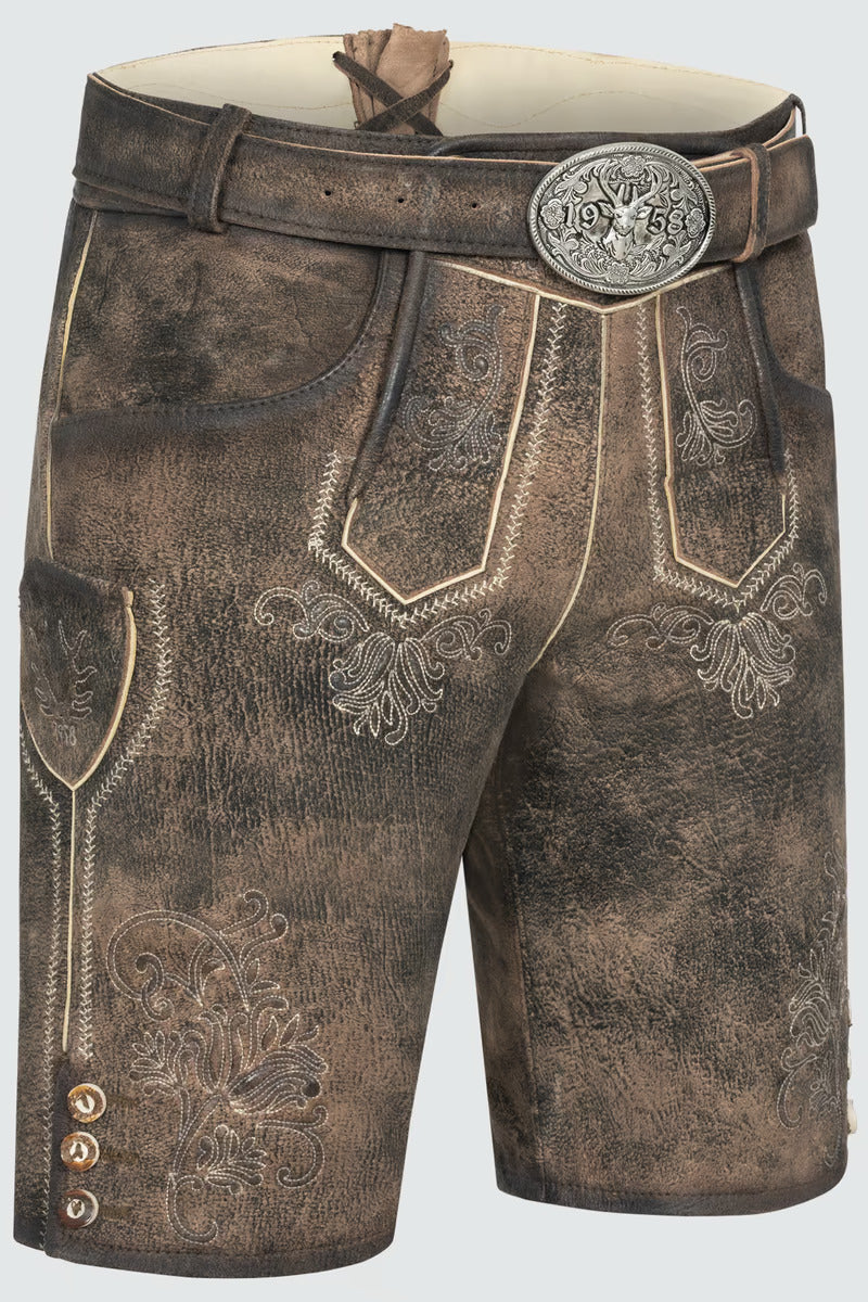 Krueger Men's Lederhosen "Arijus" brown (closeout) size 48