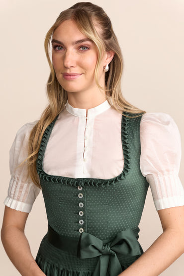 Kruger Naelia Long Dirndl, Green — 70cm 2pc Set