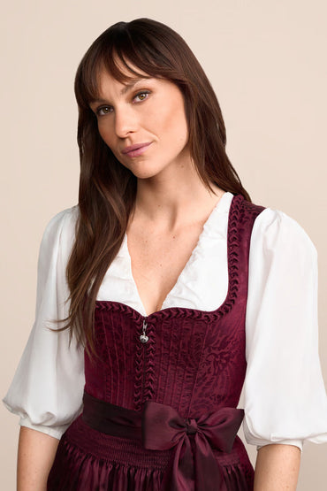 Kruger Long Dirndl 2pcs. 70cm "Jolita" red