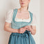 Kruger Midi Dirndl 2pcs. 60cm "Nikki" turquoise