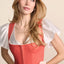 Kruger Midi Dirndl 2pcs. 60cm "Sylphira" pink