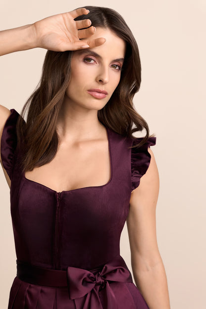 Krüger Heda Long Dirndl, Purple — 70cm 2pc Set