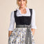 Kruger Long Dirndl 2pcs. 70cm "Lona" black (size 38)
