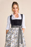 Kruger Midi Dirndl 2pcs. 60cm "Lona" black (36,38,44,46) closeout