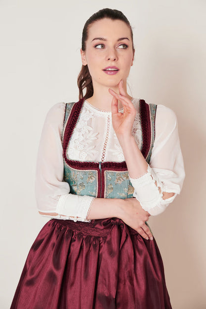 Kruger Imelda Midi Dirndl, Green — 60cm 2pc Set