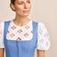 (new) Kruger Long Dirndl 2pcs. 70cm "Libby" blue
