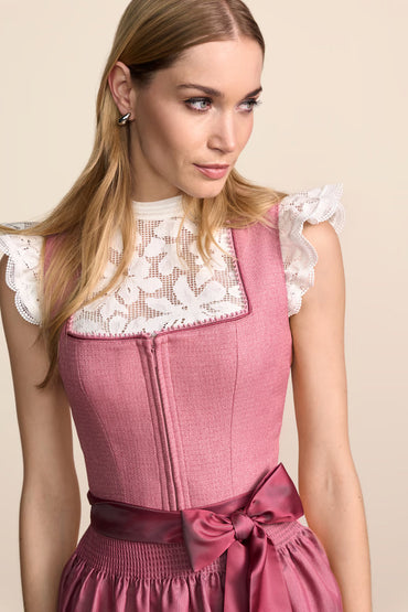 Kruger Midi Dirndl 2pcs. 60cm "Rosella" red (low stock)
