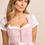 Krueger Long Dirndl 2pcs. 70cm "Madelen" pink