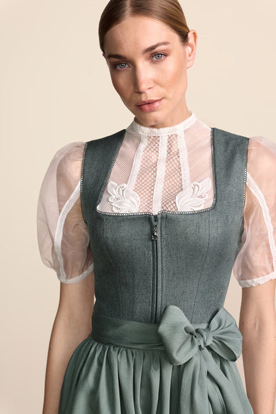 Kruger Midi Dirndl 2pcs. 60cm "Katelyn" green