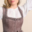 Kruger Long Dirndl 2pcs. 70cm "Ceressida" brown