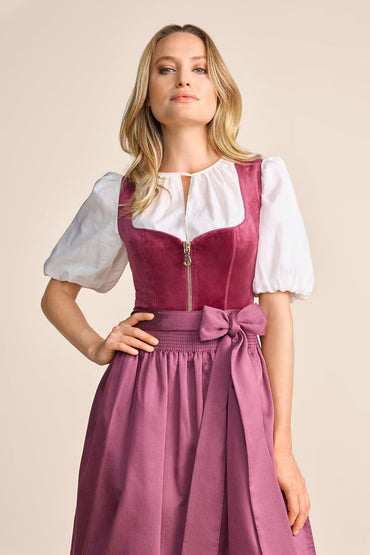 Kruger Long Dirndl 2pcs. 70cm "Ayuna" pink (size 36)