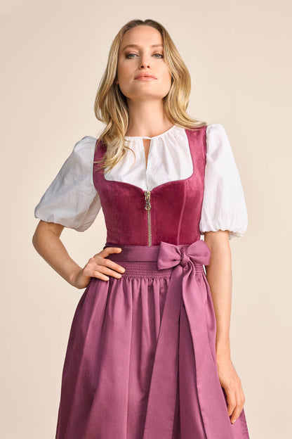 Kruger Long Dirndl 2pcs. 70cm "Ayuna" pink (size 36)