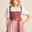 Kruger Long Dirndl 2pcs. 70cm "Elja" red