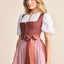Kruger Midi Dirndl 2pcs. 60cm "Elja" red