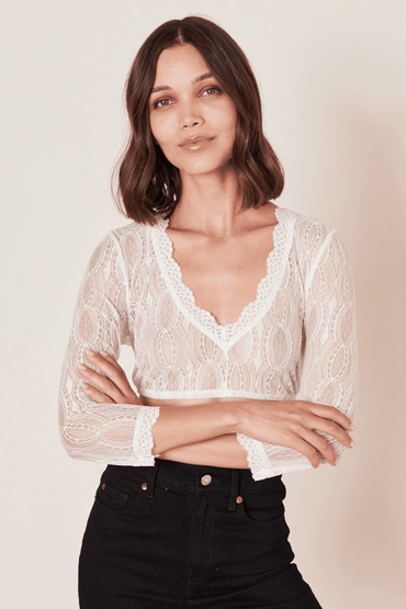 Kruger Hilke dirndl blouse in ecru, back