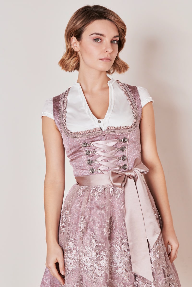 Kruger Palila Mini Dirndl, Rose — 50cm 2pc Set