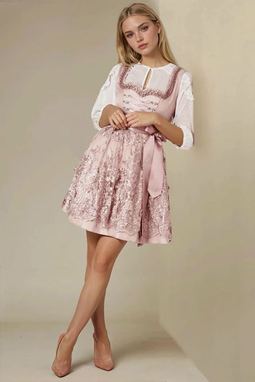 Kruger Joelle Mini Dirndl, Rose — 50cm 2pc Set
