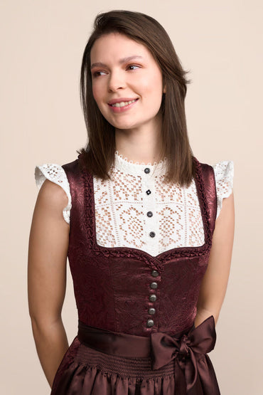 Kruger Long Dirndl 2pcs. 70cm "Carline" red