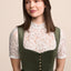 Kruger Midi Dirndl 2pcs. 60cm "Iny" green (34)