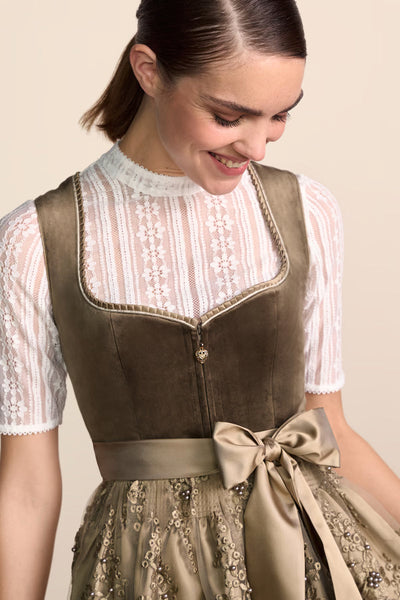 Kruger Virelina Mini Dirndl, Green — 50cm 2pc Set