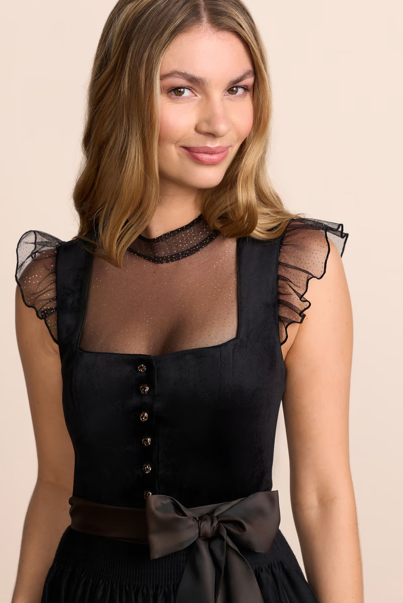 Krüger 'Tasmin' Dirndl, Black — 70cm