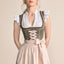 Kruger Midi Dirndl 2pcs. 60cm "Elowen" green