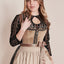 Kruger Midi Dirndl 2pcs. 50cm "Selene" brown