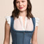 Kruger Midi Dirndl 2pc 60cm "Jocelyn" blue