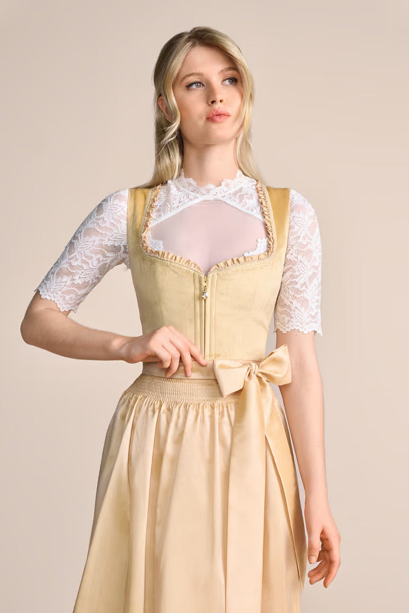 Kruger Annina Mini Dirndl, Yellow — 50cm 2pc Set