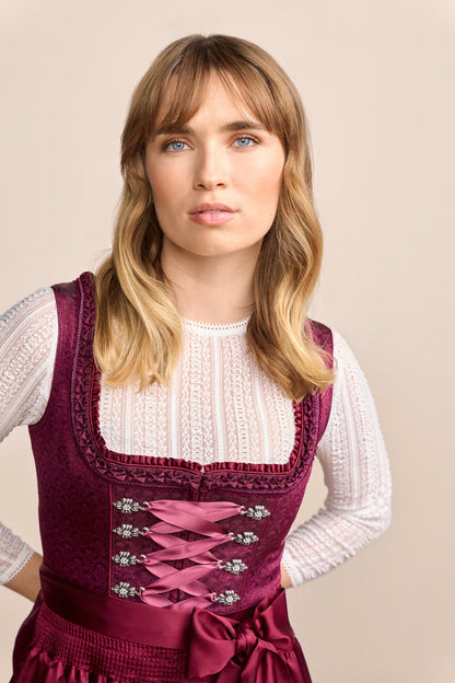 Kruger Thialda Mini Dirndl, Red — 50cm 2pc Set