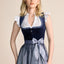 Kruger Mini Dirndl 2pcs. 50cm "Joelina" blue