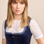Kruger Midi Dirndl 2pcs. 60cm "Joelina" blue