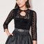 Kruger Mini Dirndl 2pcs. 50cm "Alisha" black (size 38)