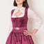 Kruger Mini Dirndl 2pcs. 50cm "Alisha" berry