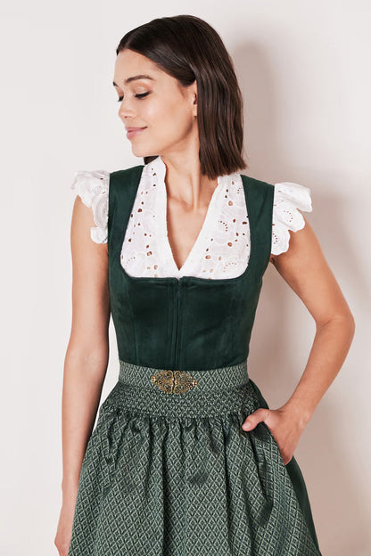 Kruger Alisha Mini Dirndl, Green — 50cm 2pc Set