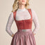 Kruger Midi Dirndl 2pcs. 60cm "Alisha" red