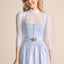 Kruger Midi Dirndl 2pcs. 60cm "Alisha" light blue
