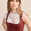 Kruger Long Dirndl 2pcs. 70cm "Alisha" red