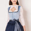 Kruger Mini Dirndl 2pcs. 50cm "Dena" blue