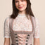 Kruger Midi Dirndl 2pcs. 60cm "Mariselle" brown