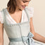 Kruger Long Dirndl 2pcs. 70cm "Anjali" gray-blue