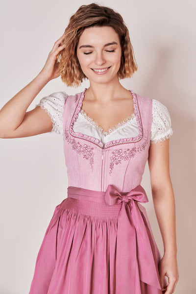 Kruger Mini Dirndl 2pcs. 60cm "Ramina" pink