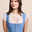 Kruger Midi Dirndl 2pc 60cm "Caylee" blue