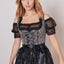 Kruger Mini Dirndl 2pcs. 50cm "Lonie" black (38,40)