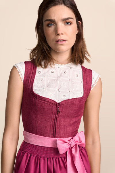 Kruger Mini Dirndl 2pcs. 50cm "Rianna" pink