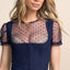 Kruger Mini Dirndl 2pcs. 50cm "Evi" blue