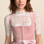 Kruger Midi Dirndl 2pcs. 60cm "Lovira" pink