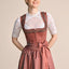 Kruger Midi Dirndl 2pcs. 60cm "Marielle" red