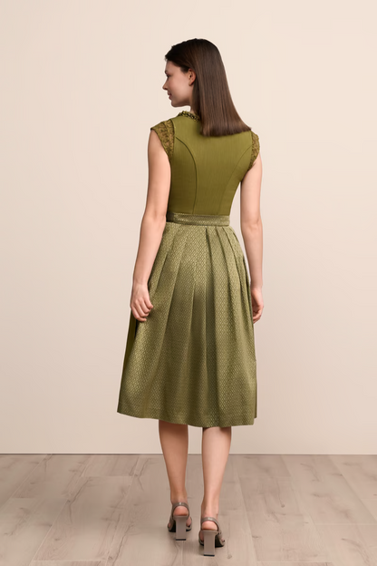 Kruger Long Dirndl 2pcs. 70cm "Anica" olive
