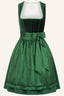 Kruger Midi Dirndl 2pcs. 60cm "Eryndra" green